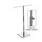 Azar Displays Single-Tier Adjustable Chrome Necklace Holder 300651-GS - alternate 1